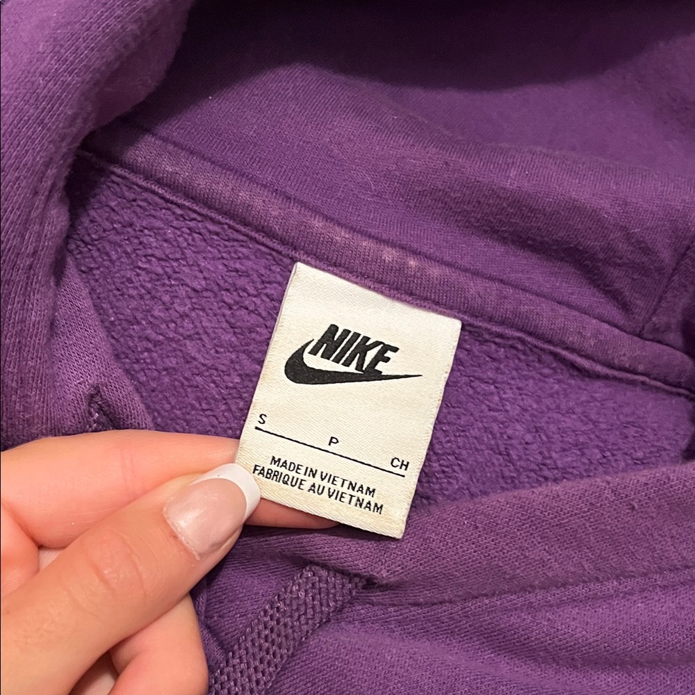 Nike Women's Vibrant Purple Hoodie - Picture 2 of 2